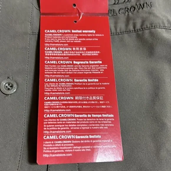 CAMEL CROWN quick dry button up shirt. Small. NWT - Picture 4 of 8